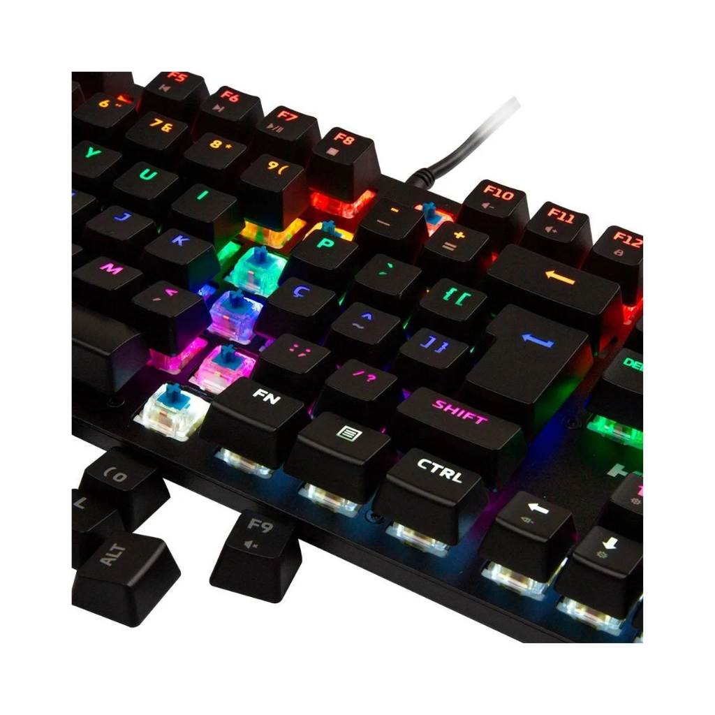 Teclado Gamer Mecânico-Odinson Preto KE-KG120